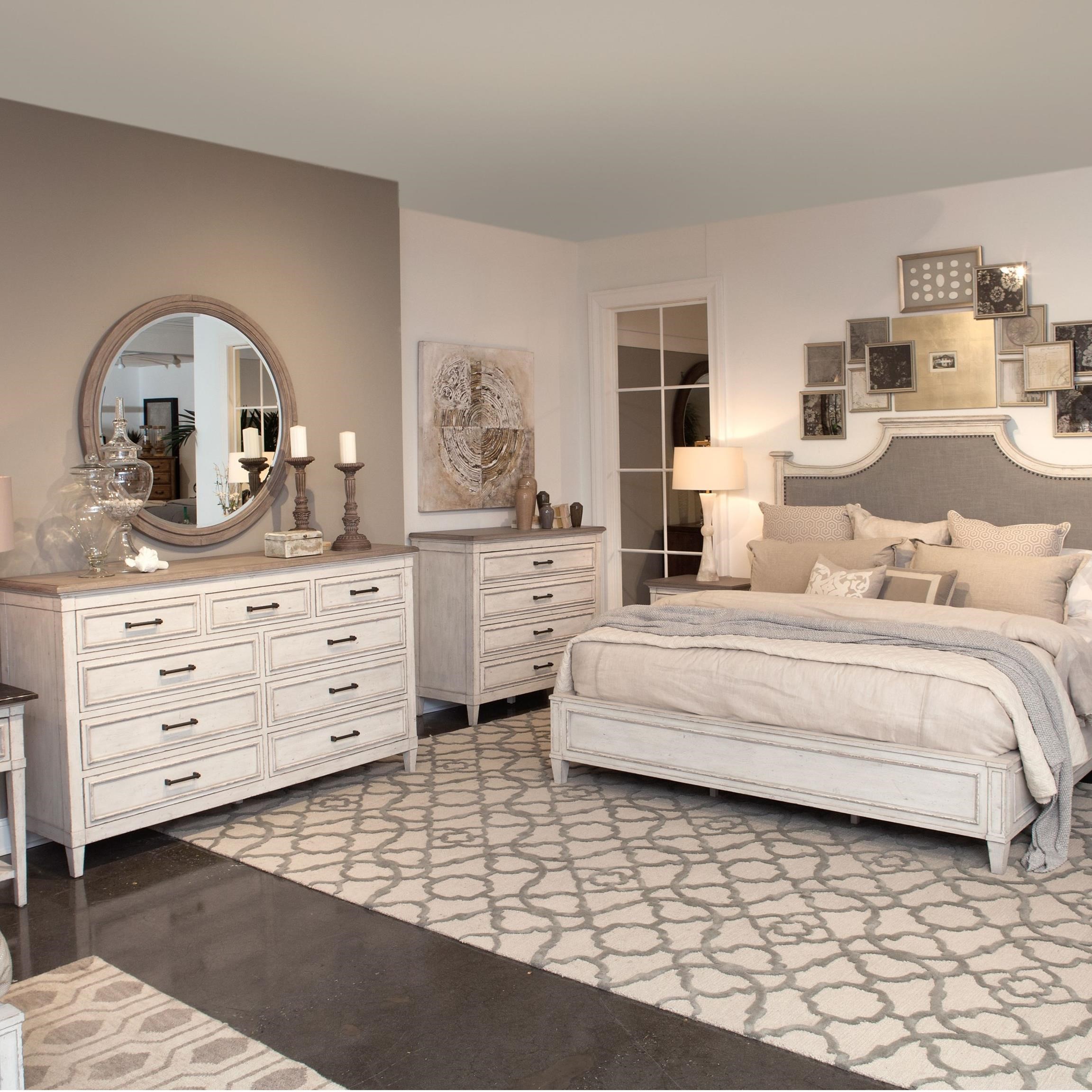 Bassett Bella Cottage 9 Drawer Dresser with Weathered Finish Wayside